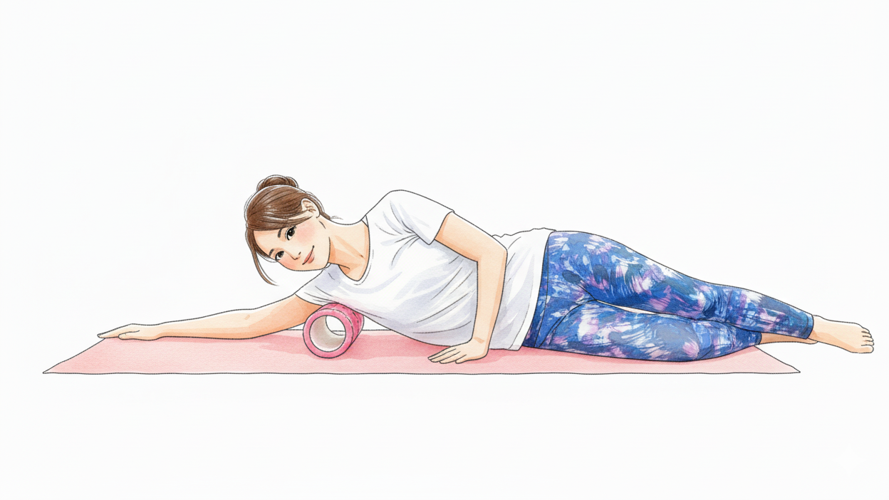 筋膜リリースヨガ 肩こり腰痛改善のポーズ